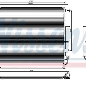 Rabat Chłodnica klimatyzacji z osuszaczem NISSENS 94839 JRB500030